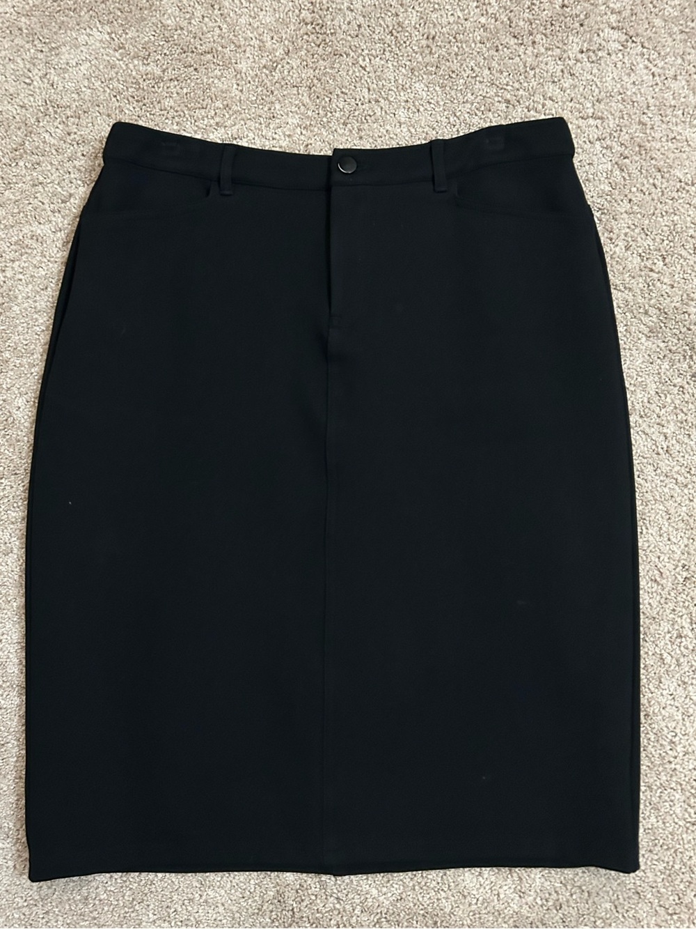 The Main Street Exchange Lined Black Women's Pencil Skirt - Classic Workwear